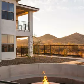 Fire pit with gorgeous views