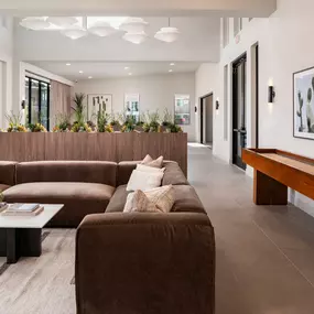 Seating area and game room