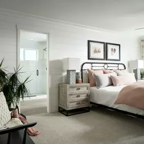 Luxurious primary bedrooms with attached en suite bathrooms