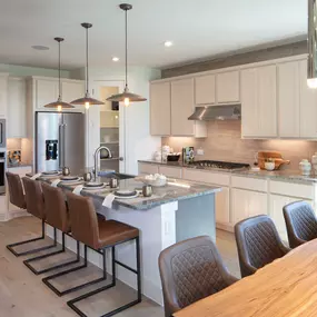 Gourmet kitchens with center islands