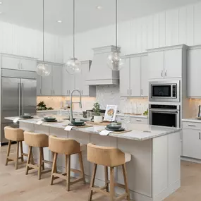 Well-designed kitchens with abundant storage space