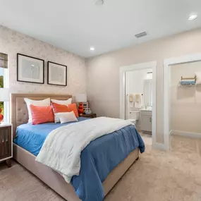 Secondary bedrooms with ample walk-in closet space