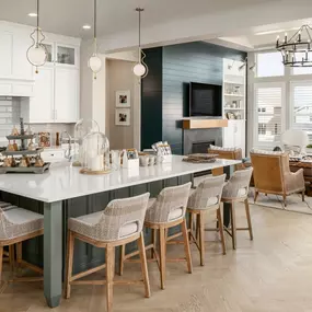 Open-concept great rooms for entertaining