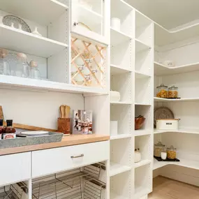 Huge walk-in pantries and storage space
