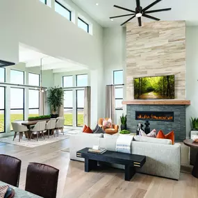 Open-concept great room for entertaining