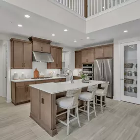 Gourmet kitchens with large center islands