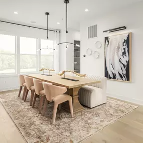 Elegant formal dining area