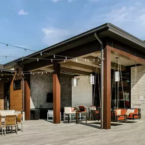 Clubhouse with outdoor seating