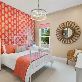 Spacious secondary bedrooms with roomy closets