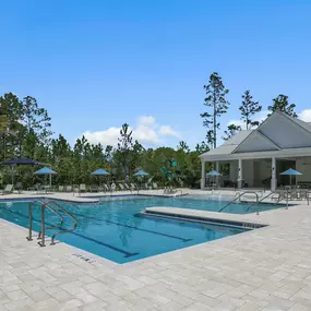 Lounge poolside while basking in the Florida sun