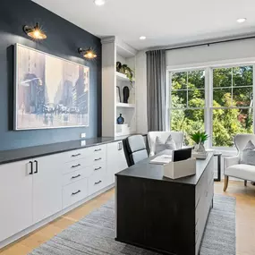 Work from home in the secluded first-floor office