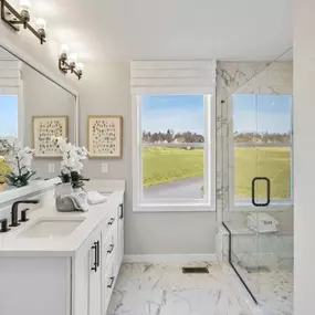 Spa-like primary bathrooms