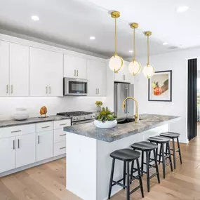 Well-appointed kitchen with luxury finishes and plenty of storage space