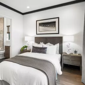 First-floor bedroom with full bath