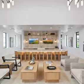 Cozy great room with bar