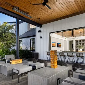 Indoor /outdoor bar and patio