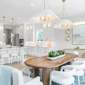 Casual dining just off the gourmet kitchen