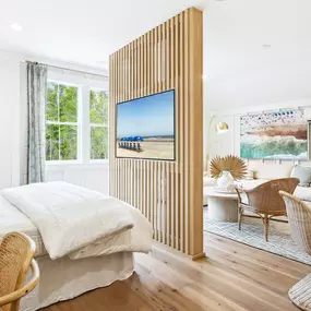 First floor primary bedroom suite