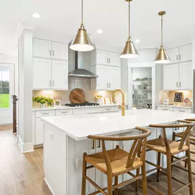 Gourmet kitchens with abundant storage space