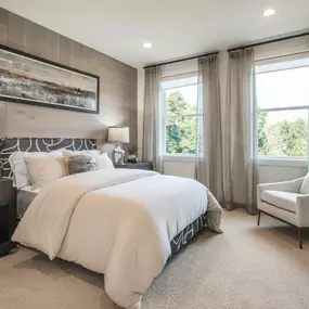 Roomy secondary bedrooms