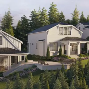 The homes at Canopy Cottages will feature an all-white color palette