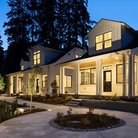 The Daisy home design shown with farmhouse architecture
