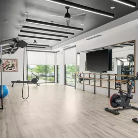 Clubhouse fitness studio