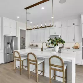 Well-designed gourmet kitchens with extra counter space for entertaining