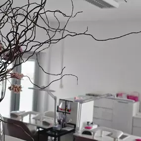 MOÈ Nails & Beauty Freundlicher Salon in Augsburg mit modernen Plätzen für Nagelbehandlungen.