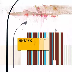 SW Kommunikation Moderne Gestaltung mit HKS Farbkarte und bunten Linien, inspiriert von urbaner Kunst und Farbharmonie