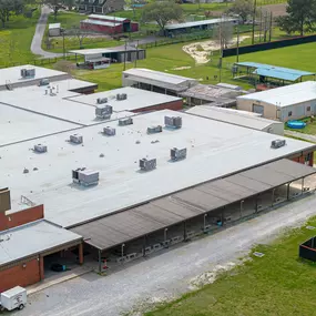 Coleman Roofing and Construction, School, Metal Roofing, Roof Coating