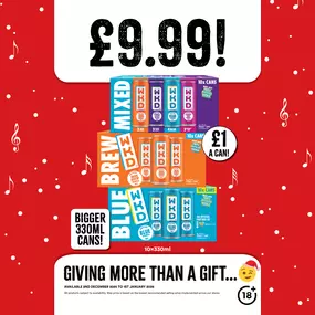 £9.99 on WKD 10 x 330ml packs