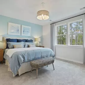 Main level primary suite at Trestle Ridge at Brunswick Forest