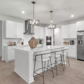 Bright open kitchens at Trestle Ridge at Brunswick Forest