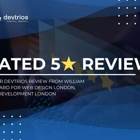 Devtrios 5-star review for web design and app development London services – customer satisfaction and excellence
