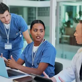 Nurses with Folder – Representing CHCM’s mission to optimize excellence.