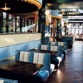 Sitzecke in einem Cafe