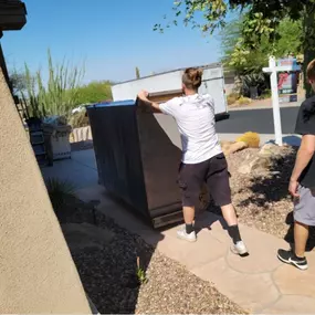 Donation Movers team handling, packing, and transporting household items with care during local Arizona moves.