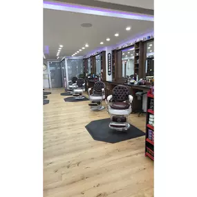Beautiful Modern Interior Manhattan Barbershop NYC in Chelsea