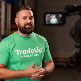 Jordan Lung with TradeUp Marketing speaking about video creation for blue collar businesses