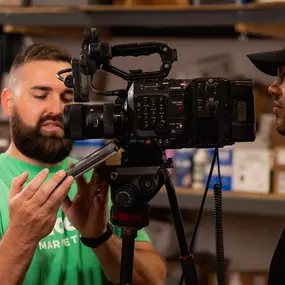 Behind the scenes of a video production shoot in Florida