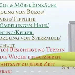 Bild von SpitzenRein Haushaltsauflösungen, Umzüge, Gebäudereinigung
