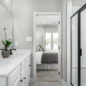 Stress-free mornings start with your own private bath in every bedroom.