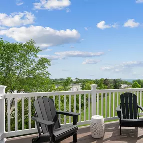 Included rear deck offers the perfect spot to relax and enjoy the outdoors.