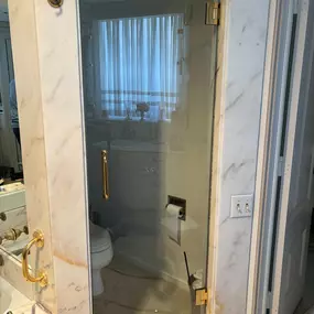 Baby Glass Inc. - After custom shower door installation