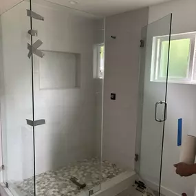 Baby Glass Inc. - Frameless shower door installation