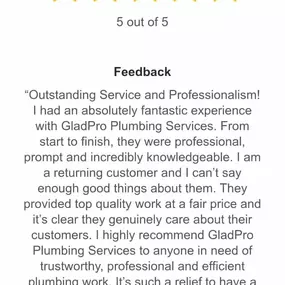 Bild von GladPro Plumbing Services