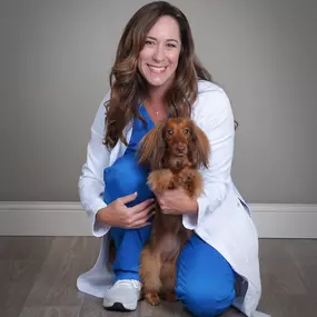 Dr. Tiffany Summers and dog