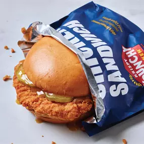 Meet your new favorite sandwich: the Krispy Krunchy Chicken Sandwich, packed with crispy chicken, pickles, and bold Cajun flavor in every bite.