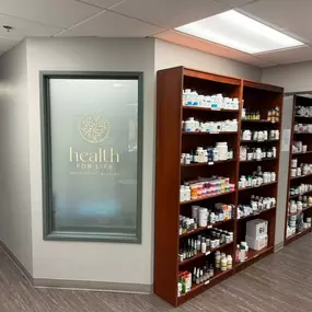 We offer an array of supplements at Health for Life Naturopathic Medicine